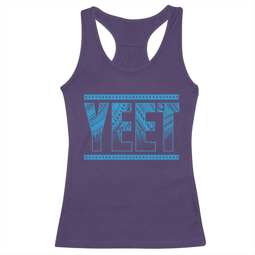 Yeet Funny Wrestling Slang Quote Tribal Art Racerback Tank Top TS11 Purple Print Your Wear