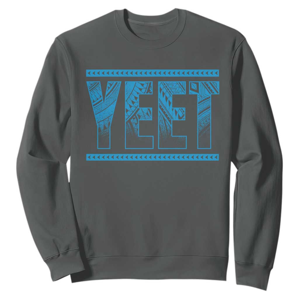 Yeet Funny Wrestling Slang Quote Tribal Art Sweatshirt TS11 Dark Heather Print Your Wear