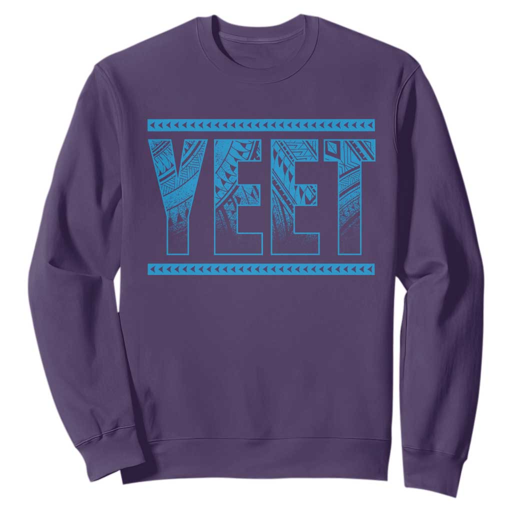 Yeet Funny Wrestling Slang Quote Tribal Art Sweatshirt TS11 Purple Print Your Wear