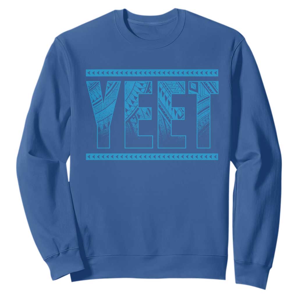 Yeet Funny Wrestling Slang Quote Tribal Art Sweatshirt TS11 Royal Blue Print Your Wear