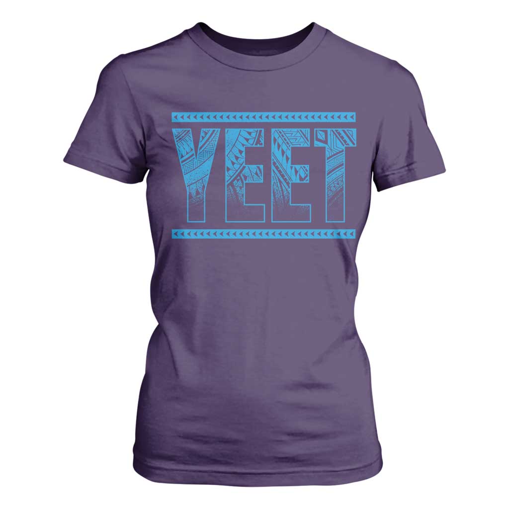 Yeet Funny Wrestling Slang Quote Tribal Art T Shirt For Women TS11 Purple Print Your Wear