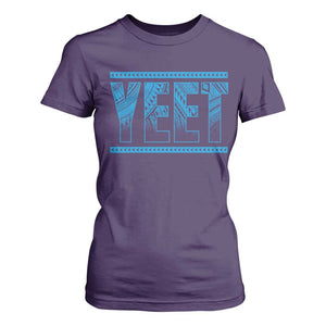 Yeet Funny Wrestling Slang Quote Tribal Art T Shirt For Women TS11 Purple Print Your Wear