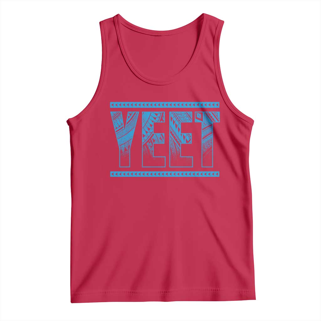 Yeet Funny Wrestling Slang Quote Tribal Art Tank Top TS11 Red Print Your Wear