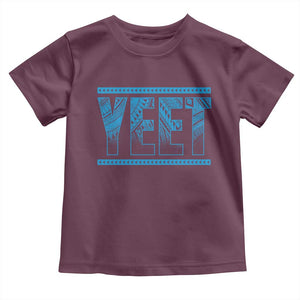 Yeet Funny Wrestling Slang Quote Tribal Art Toddler T Shirt TS11 Maroon Print Your Wear
