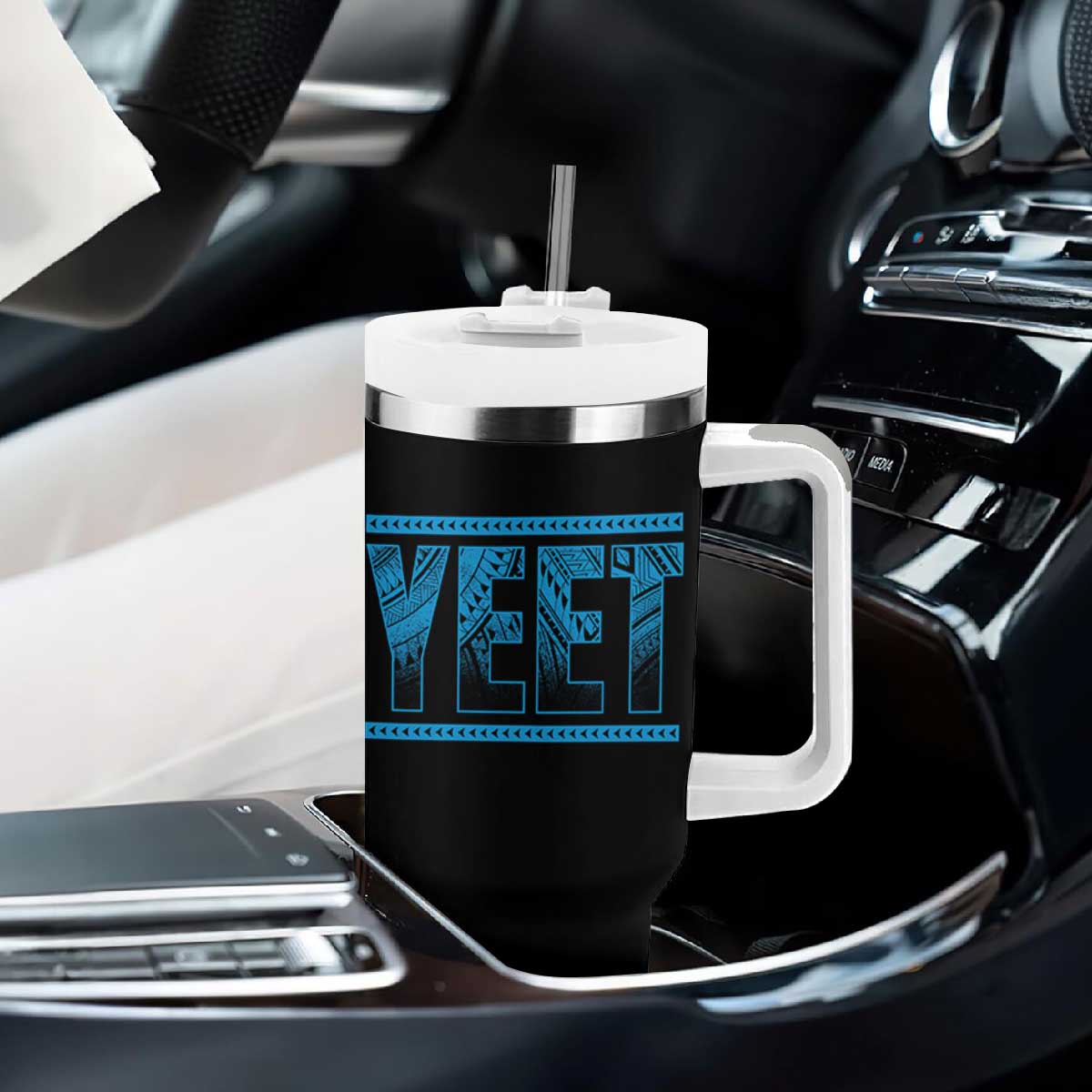 Yeet Funny Wrestling Slang Quote Tribal Art Tumbler With Handle TS11 Print Your Wear