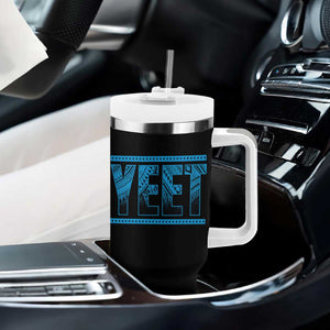 Yeet Funny Wrestling Slang Quote Tribal Art Tumbler With Handle TS11 Print Your Wear