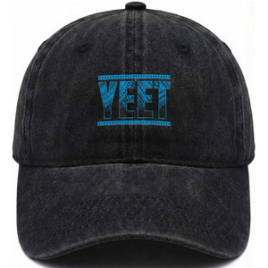 Yeet Funny Wrestling Slang Quote Tribal Art Washed Cotton Baseball Cap TS11 Print Your Wear