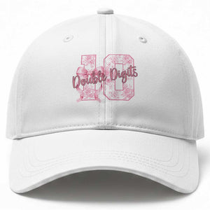 10th Birthday Baseball Cap Double Digits Pink Coquette Bow 10 Year Old Aesthetic TS11 Print Your Wear
