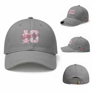 10th Birthday Baseball Cap Double Digits Pink Coquette Bow 10 Year Old Aesthetic TS11 Baseball Cap Universal Fit Sport Gray Print Your Wear