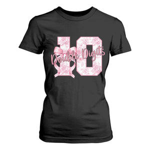 10th Birthday T Shirt For Women Double Digits Pink Coquette Bow 10 Year Old Aesthetic TS11 Black Print Your Wear