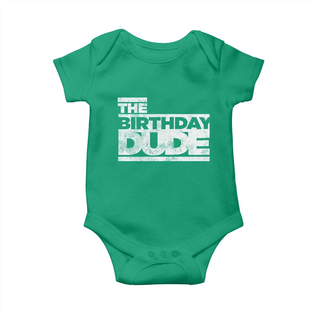 The Birthday Dude Baby Onesie Funny Birthday Guy Gift TS11 Irish Green Print Your Wear
