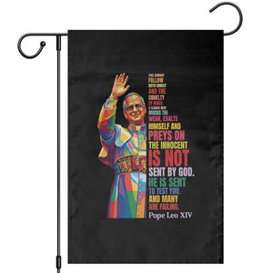 Pope Leo XIV No Kings Garden Flag You Cannot Follow Both Christ And The Cruelty Of Kings TS11 Black Print Your Wear