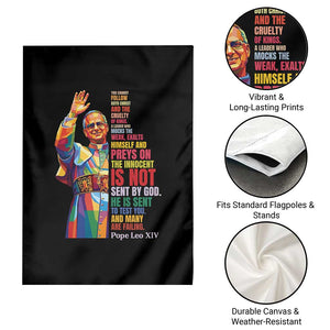 Pope Leo XIV No Kings Garden Flag You Cannot Follow Both Christ And The Cruelty Of Kings TS11 Print Your Wear