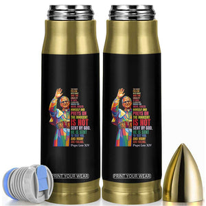 Pope Leo XIV No Kings Bullet Tumbler You Cannot Follow Both Christ And The Cruelty Of Kings TS11 Black Print Your Wear