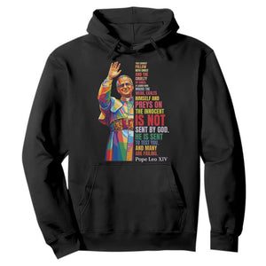 Pope Leo XIV No Kings Hoodie You Cannot Follow Both Christ And The Cruelty Of Kings TS11 Black Print Your Wear