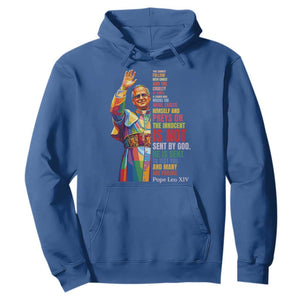 Pope Leo XIV No Kings Hoodie You Cannot Follow Both Christ And The Cruelty Of Kings TS11 Royal Blue Print Your Wear