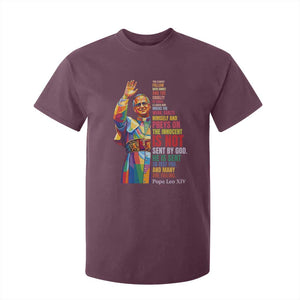 Pope Leo XIV No Kings T Shirt For Kid You Cannot Follow Both Christ And The Cruelty Of Kings TS11 Maroon Print Your Wear