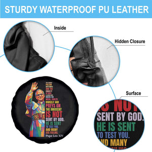 Pope Leo XIV No Kings Spare Tire Cover You Cannot Follow Both Christ And The Cruelty Of Kings TS11 Print Your Wear