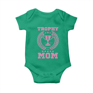Trophy Mom Baby Onesie Number One Mama Funny Mother's Day TS11 Irish Green Print Your Wear