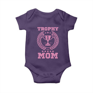 Trophy Mom Baby Onesie Number One Mama Funny Mother's Day TS11 Purple Print Your Wear
