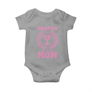Trophy Mom Baby Onesie Number One Mama Funny Mother's Day TS11 Sport Gray Print Your Wear