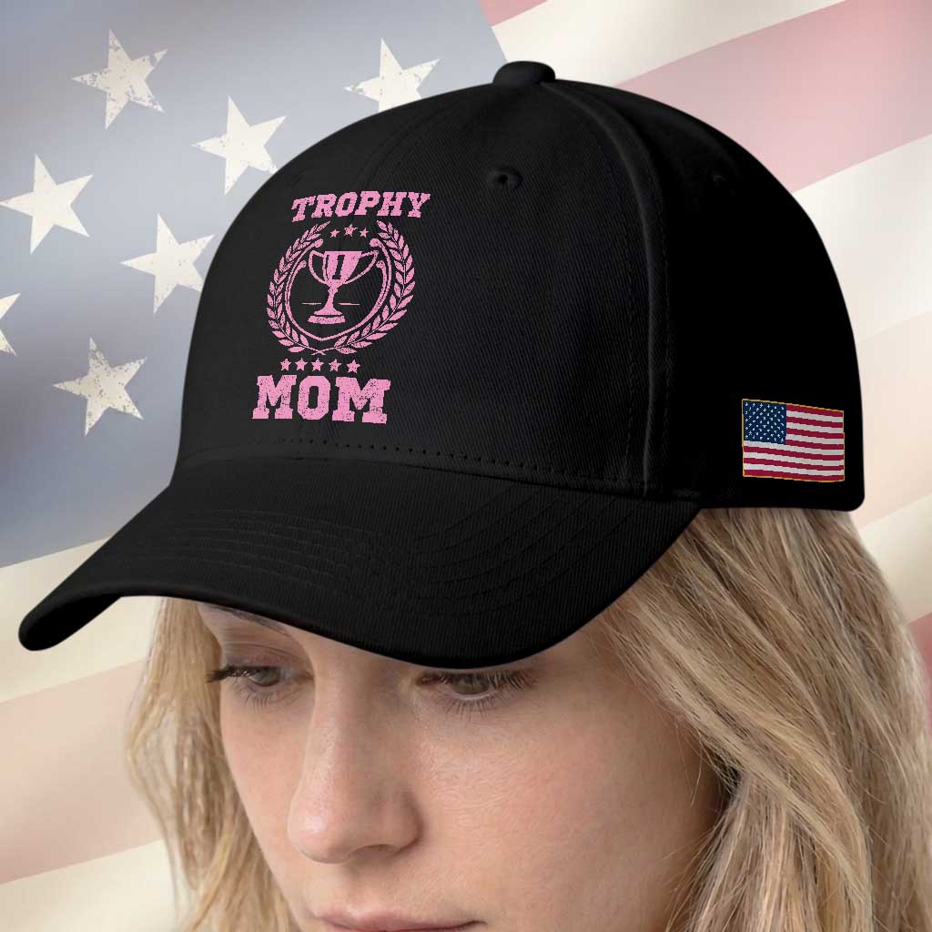 Trophy Mom Baseball Cap Number One Mama Funny Mother's Day TS11 Print Your Wear
