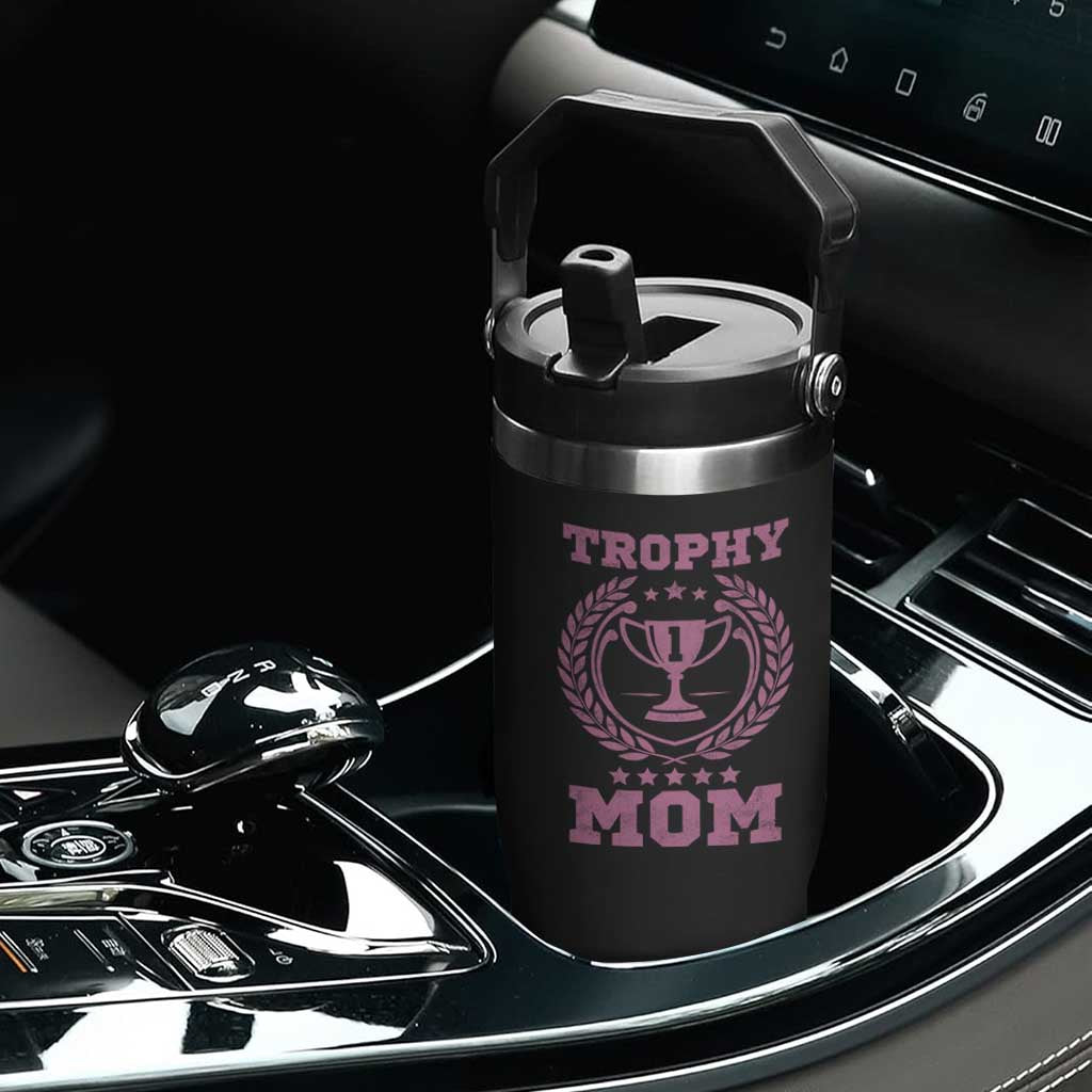 Trophy Mom Flip Straw Tumbler Number One Mama Funny Mother's Day TS11 Print Your Wear
