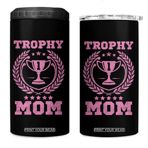 Trophy Mom 4 in 1 Can Cooler Tumbler Number One Mama Funny Mother's Day TS11 One Size: 16 oz Black Print Your Wear