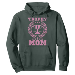 Trophy Mom Hoodie Number One Mama Funny Mother's Day TS11 Dark Forest Green Print Your Wear