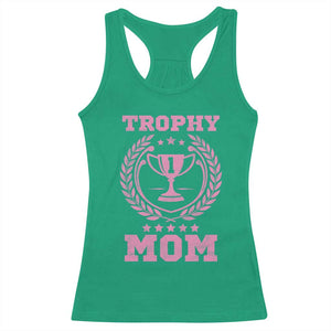 Trophy Mom Racerback Tank Top Number One Mama Funny Mother's Day TS11 Irish Green Print Your Wear