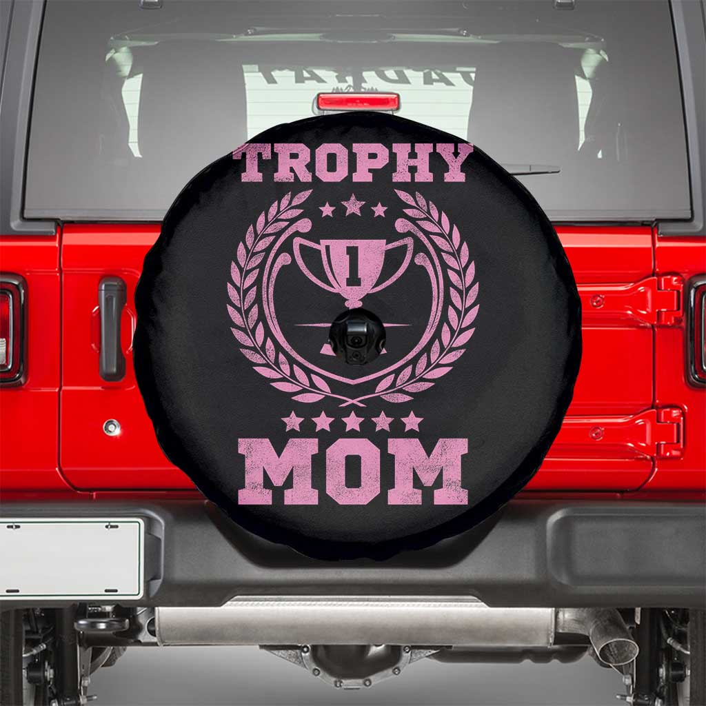 Trophy Mom Spare Tire Cover Number One Mama Funny Mother's Day TS11 Black Print Your Wear