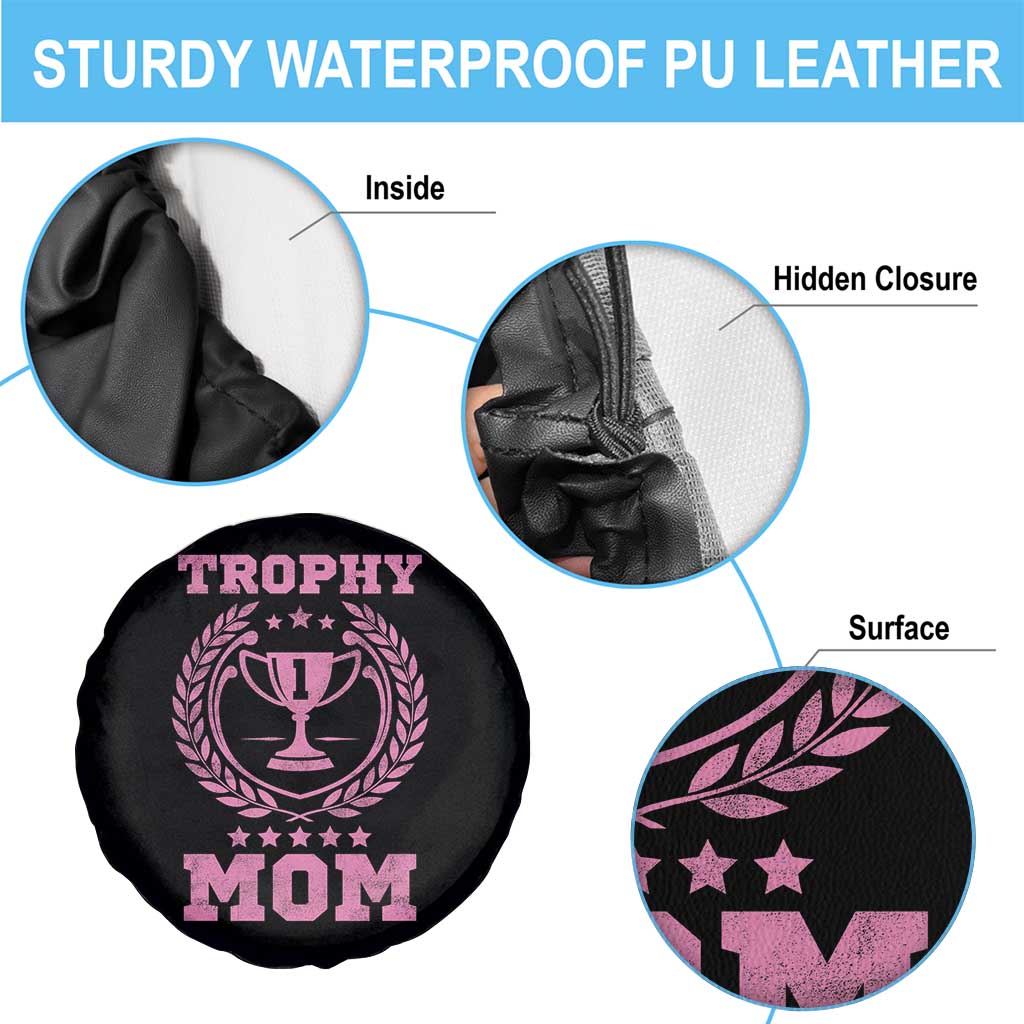 Trophy Mom Spare Tire Cover Number One Mama Funny Mother's Day TS11 Print Your Wear