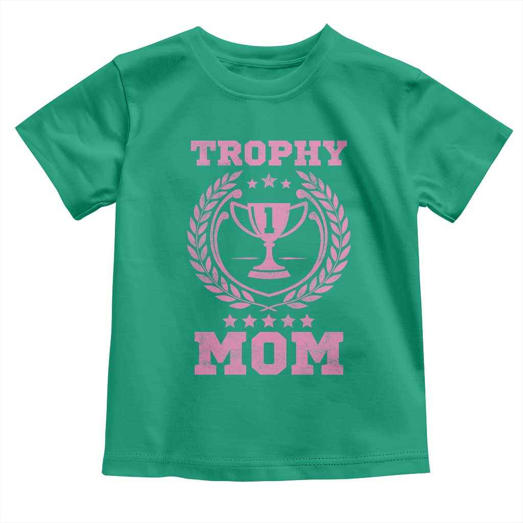 Trophy Mom Toddler T Shirt Number One Mama Funny Mother's Day TS11 Irish Green Print Your Wear