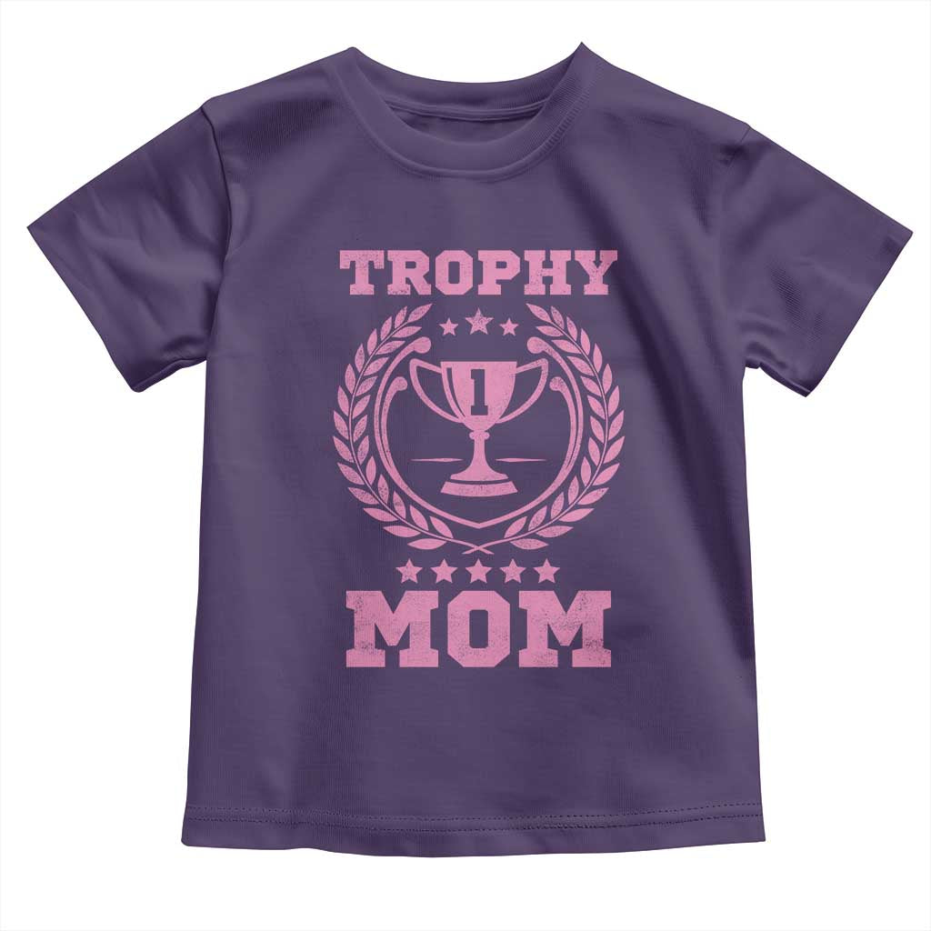 Trophy Mom Toddler T Shirt Number One Mama Funny Mother's Day TS11 Purple Print Your Wear