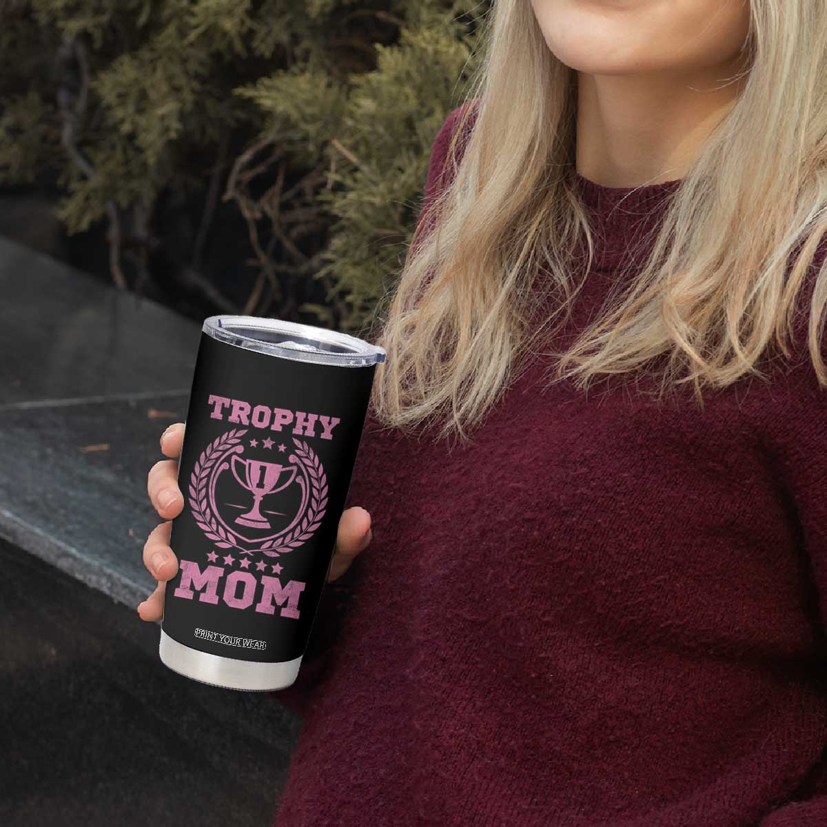 Trophy Mom Tumbler Cup Number One Mama Funny Mother's Day TS11 Print Your Wear