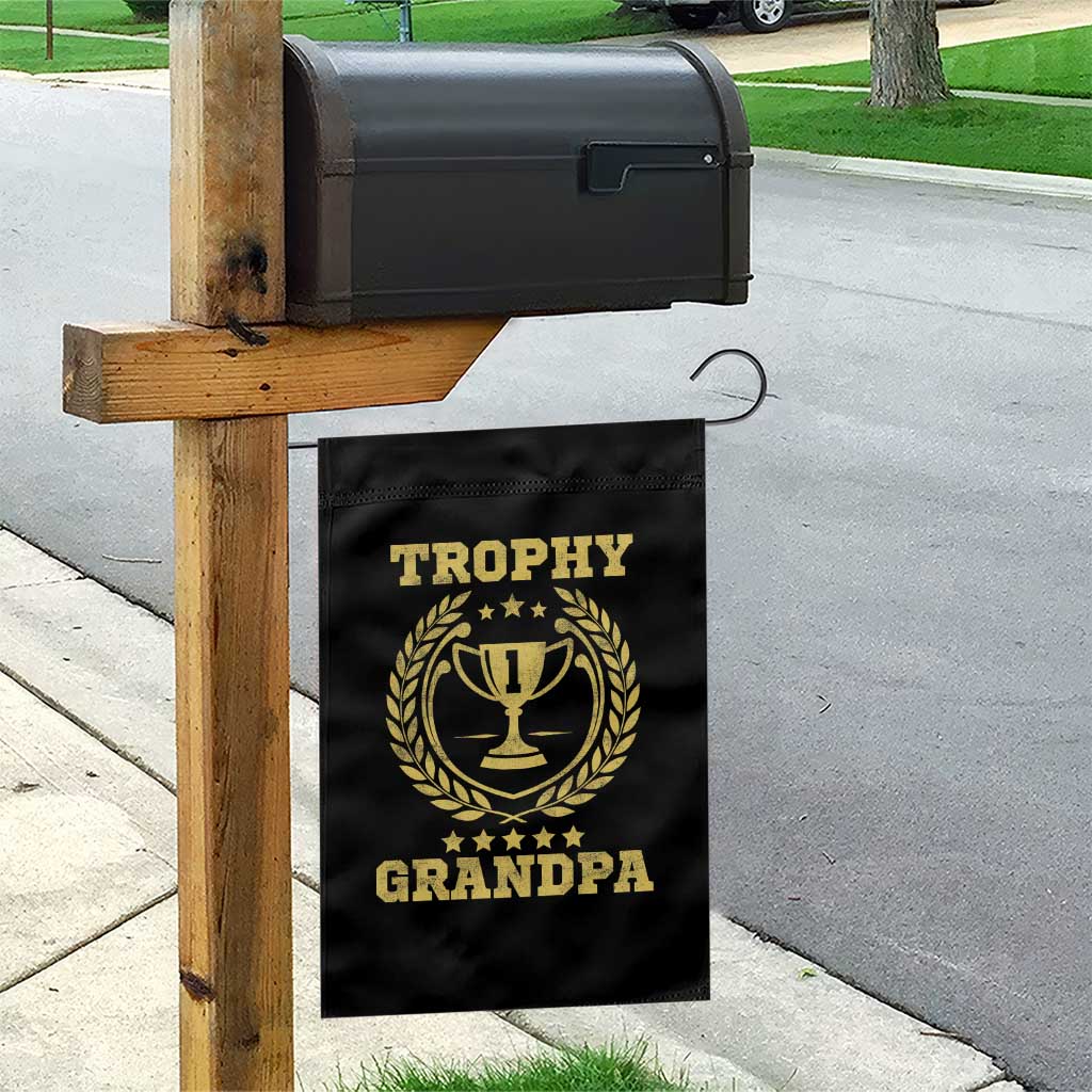 Trophy Grandpa Garden Flag Funny Number One Grandfather TS11 Print Your Wear