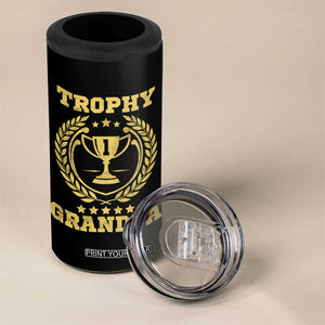 Trophy Grandpa 4 in 1 Can Cooler Tumbler Funny Number One Grandfather TS11 Print Your Wear