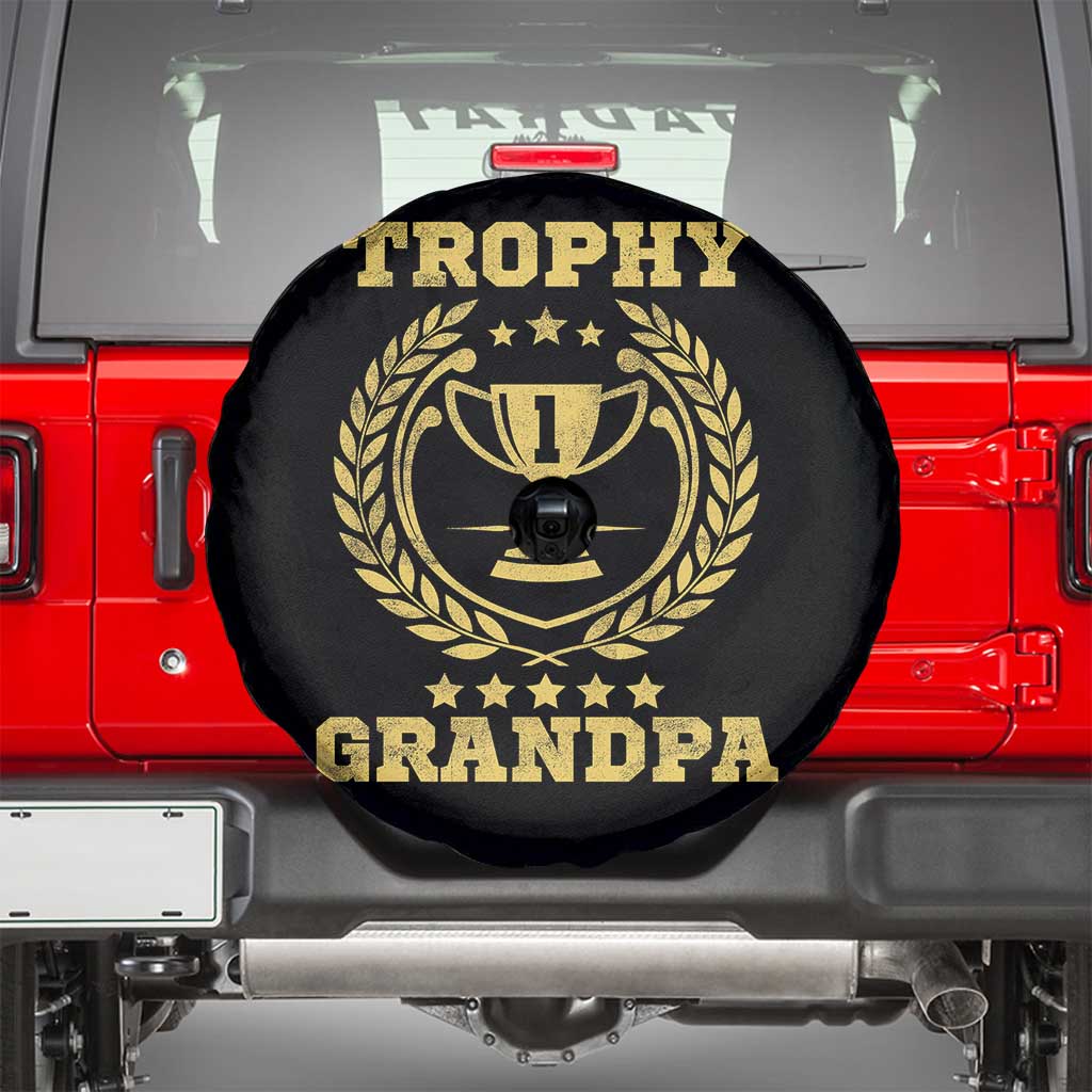 Trophy Grandpa Spare Tire Cover Funny Number One Grandfather TS11 Black Print Your Wear