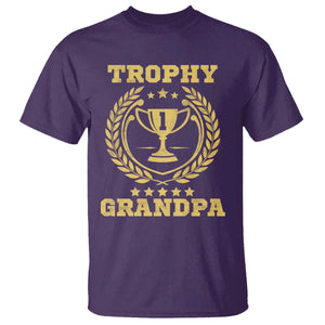 Trophy Grandpa T Shirt Funny Number One Grandfather TS11 Purple Print Your Wear