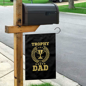 Trophy Dad Garden Flag Number One Daddy Funny Dad Joke