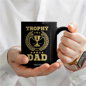 Trophy Dad Coffee Mug Number One Daddy Funny Dad Joke
