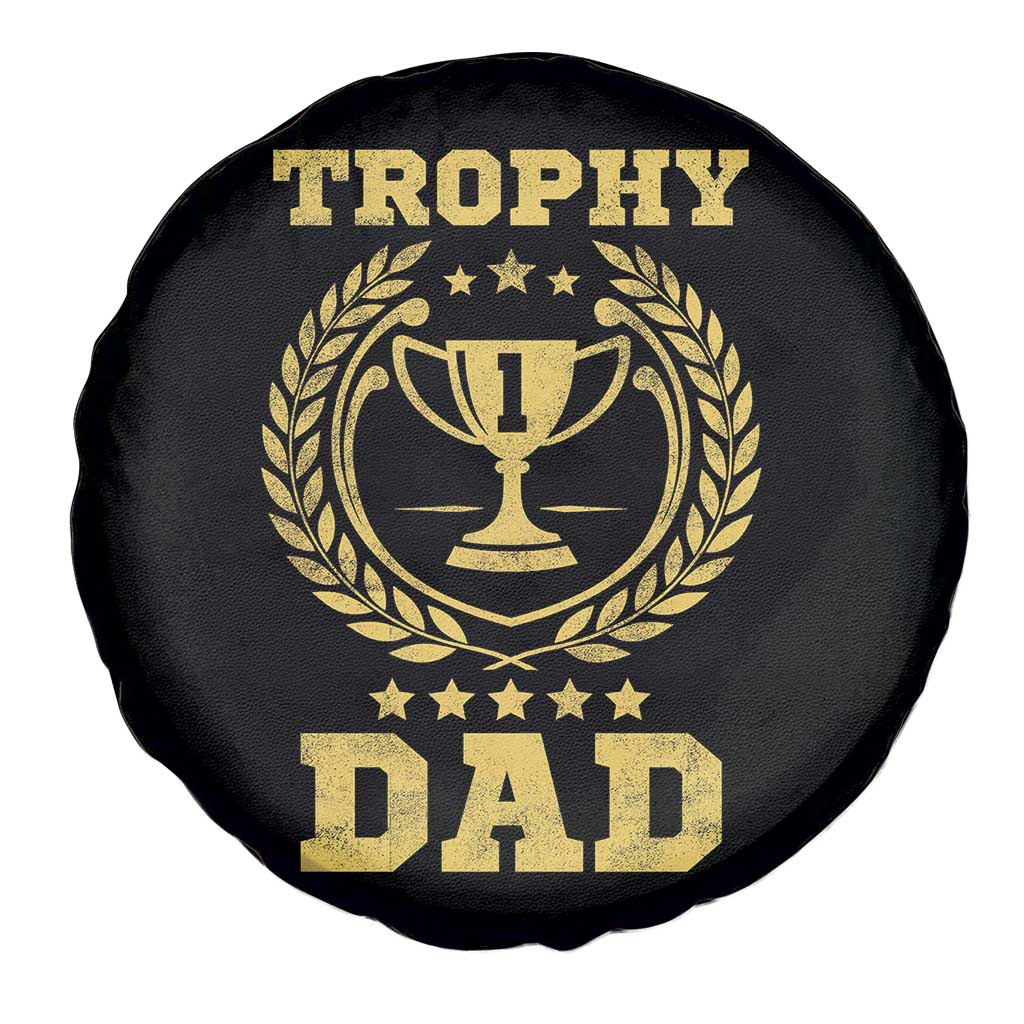 Trophy Dad Spare Tire Cover Number One Daddy Funny Dad Joke TS11 Print Your Wear