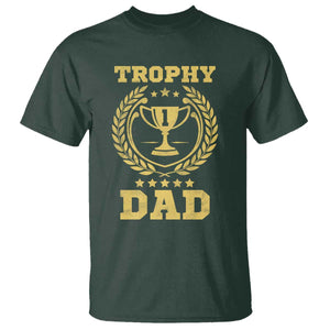 Trophy Dad T Shirt Number One Daddy Funny Dad Joke