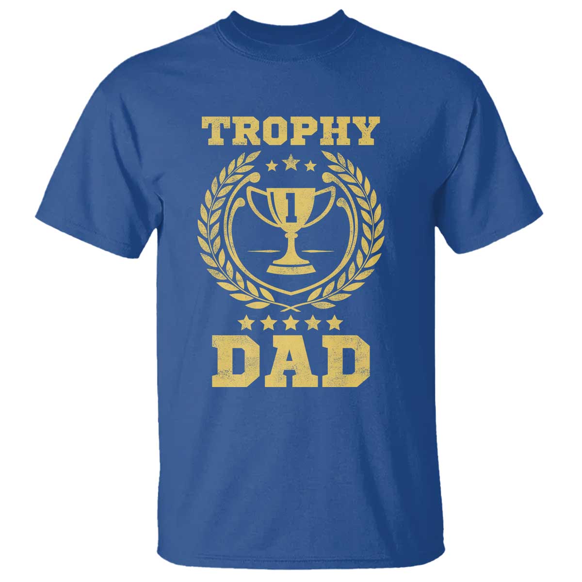 Trophy Dad T Shirt Number One Daddy Funny Dad Joke