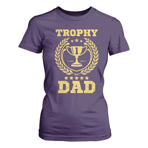 Trophy Dad T Shirt For Women Number One Daddy Funny Dad Joke