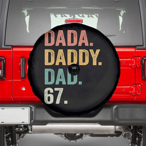 Dada Daddy Dad 67 Spare Tire Cover Funny Six Seven Father's Day TS11 Black Print Your Wear