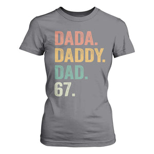 Dada Daddy Dad 67 T Shirt For Women Funny Six Seven Father's Day TS11 Charcoal Print Your Wear