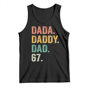 Dada Daddy Dad 67 Tank Top Funny Six Seven Father's Day TS11 Black Print Your Wear