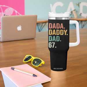 Dada Daddy Dad 67 Tumbler With Handle Funny Six Seven Father's Day TS11 Print Your Wear
