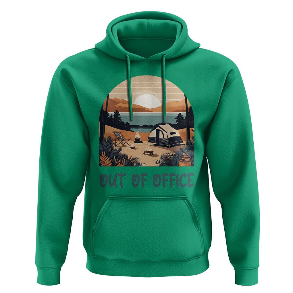 Vacation Hoodie Out Of Office Travel Blogger TS11 Irish Green Print Your Wear